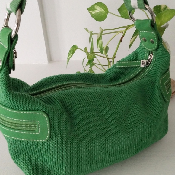 💚The SAk green & white shoulder bag purse - Picture 2 of 13